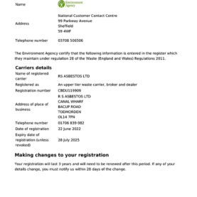 Waste Carriers Licence